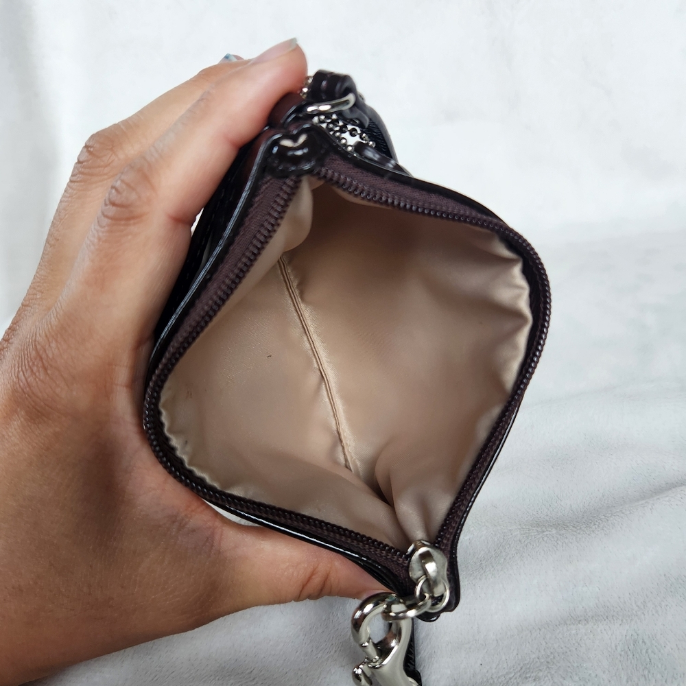 Coach Wristlet Leather Mahogany F47782 - Picture 6 of 8